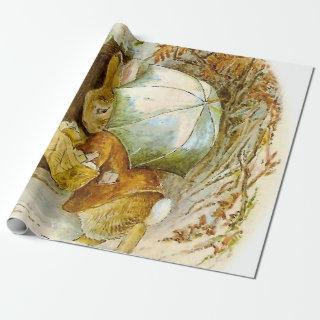 “Peter Rabbit with Winter Umbrella” by Beatrix Pot
