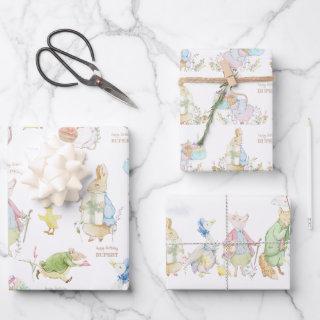 Peter the Rabbit First Birthday  Sheets