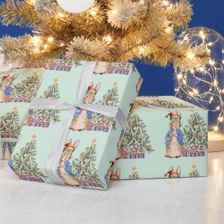 Peter the Rabbit with Christmas tree