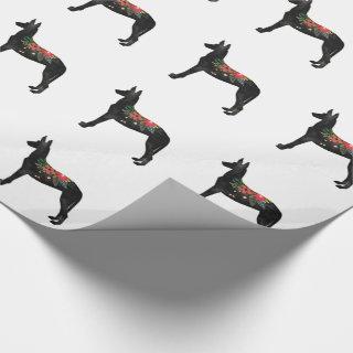 Pharaoh Hound Dog Breed Bohemian Floral Saddle