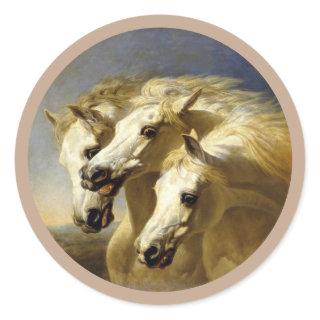 Pharaoh's Horses Round Stickers