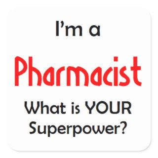 pharmacist square sticker