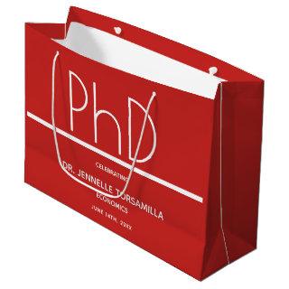 PhD degree Graduation Party Large Gift Bag