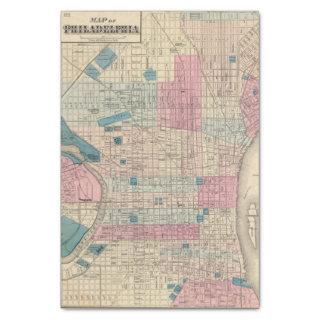 Philadelphia, Pennsylvania Map Tissue Paper