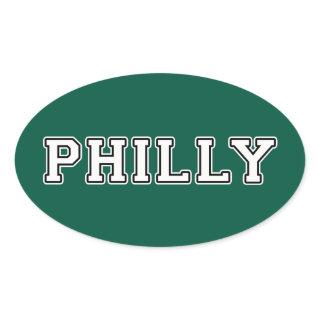 Philadelphia Pennsylvania Oval Sticker