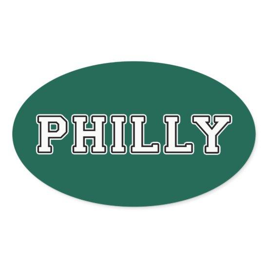 Philadelphia Pennsylvania Oval Sticker