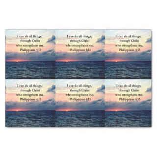 PHILIPPIANS 4:13 SUNRISE DESIGN TISSUE PAPER