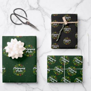 Philippines Christmas Maligayang Pasko Snowflakes  Sheets