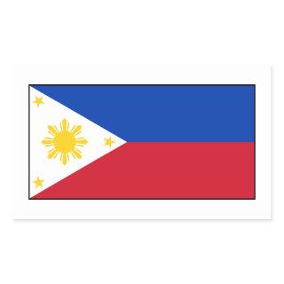 Philippines – Filipino Flag Rectangular Sticker