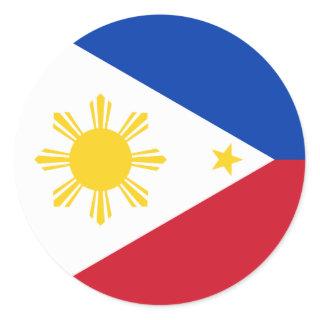 Philippines Flag Classic Round Sticker