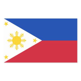 Philippines Flag Filipino Flag Rectangular Sticker