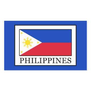 Philippines Rectangular Sticker