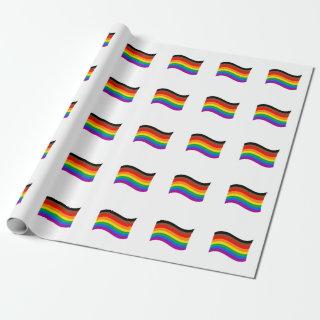 Philly Rainbow Pride Waving Flag