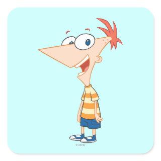 Phineas Pose Square Sticker