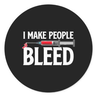 Phlebotomist Phlebotomy Tech Phlebotomy Classic Round Sticker