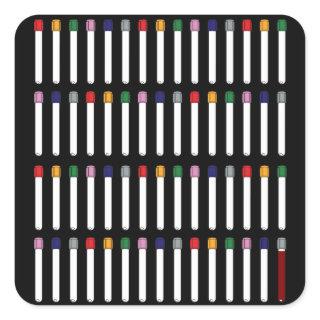 Phlebotomy Tubes Square Sticker
