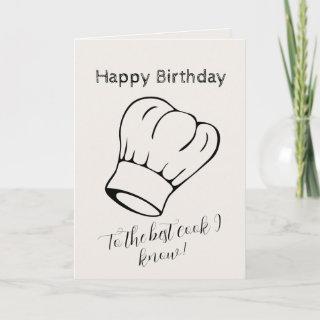Photo Name Age Text Cooking Lover Chef Birthday Card