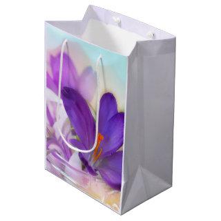 Photo of a Pretty Purple Spring Crocus Medium Gift Bag