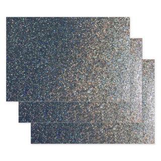 Photo Place Mat Faux Silver Glitter 3 pack  Sheets