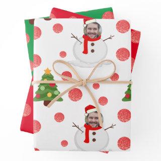 Photo template snowman funny  sheets
