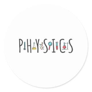 Physics Classic Round Sticker