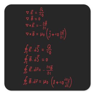 Physics Formula Square Sticker