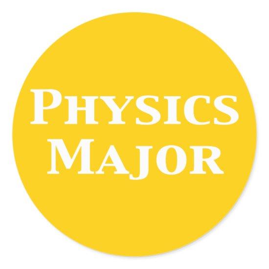 Physics Major Gifts Classic Round Sticker