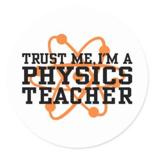 Physics Teacher Classic Round Sticker