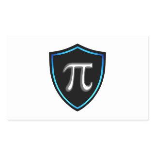 Pi Irrational Shield Mathematics 14 Happy march Pi Rectangular Sticker