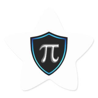 Pi Irrational Shield Mathematics 14 Happy march Pi Star Sticker