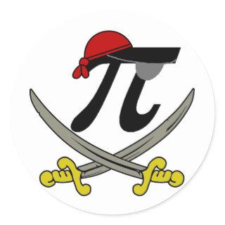 Pi - Rate Classic Round Sticker