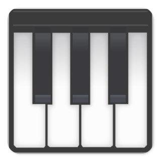 Piano Emoji Square Sticker