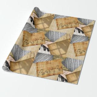 Piano Key and Sheet Music
