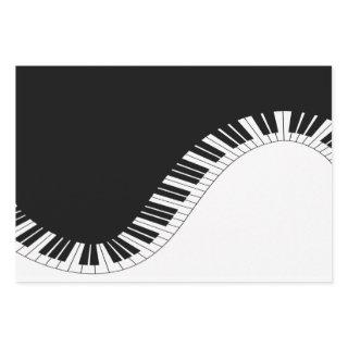Piano Keyboard Black and White Music Design  Tote   Sheets