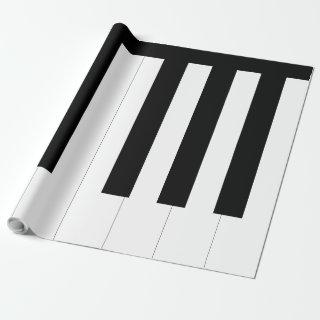 Piano Keys Black and White Keyboard Music Lover's