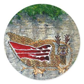 Piasa Bird Illinois Native American Legend Classic Round Sticker