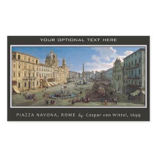 Piazza Navona, Rome custom art stickers