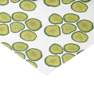 Pickle Chips Green Kosher Dill Pickle Chip Pattern Tissue Paper