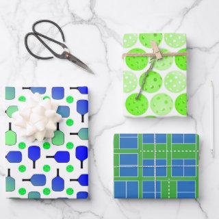 Pickleball Birthday Party Blue and Green Gift  Sheets
