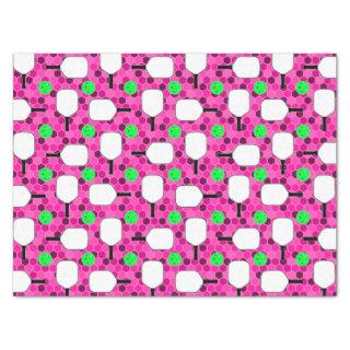 Pickleball Paddle - Magenta Honeycomb Hexagons Tissue Paper