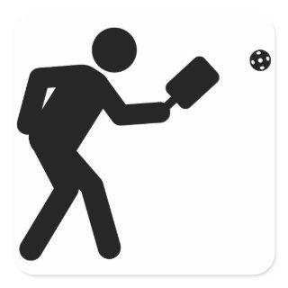 Pickleball Square Sticker