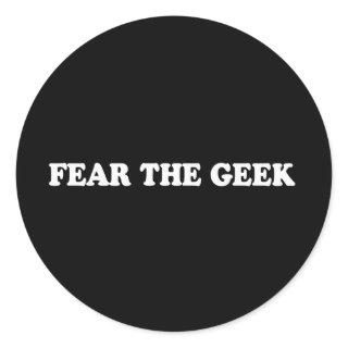 Pickup Line - FEAR THE GEEK T-SHIRT Classic Round Sticker