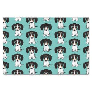 Piebald Dachshund Cute Dog Patterned Tissue Paper