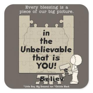 Piece of the Big Picture Square Sticker