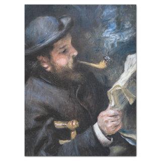 Pierre-Auguste Renoir - Claude Monet Reading Tissue Paper