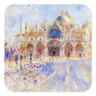 Pierre-Auguste Renoir - Venice, Piazza San Marco Square Sticker