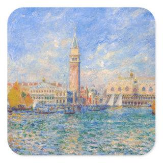 Pierre-Auguste Renoir - Venice, the Doge's Palace Square Sticker