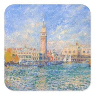 Pierre-Auguste Renoir - Venice, the Doge's Palace Square Sticker