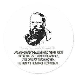 Pierre-Joseph Proudhon Classic Round Sticker