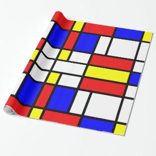 Piet Mondrian Art Style Modern Bright Colors
